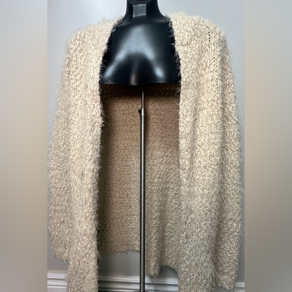 Open Front Mid Length Cardigan - Picture 5 of 9